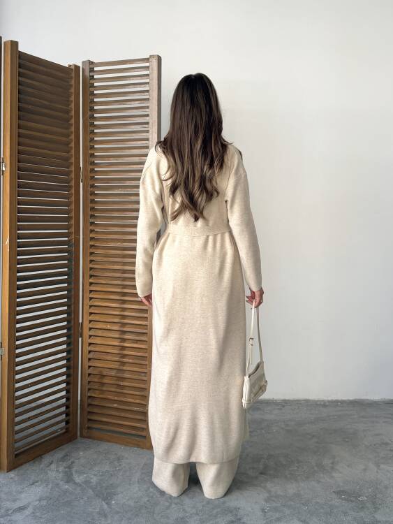 Bert Üçlü Triko Takım - Krem - 3