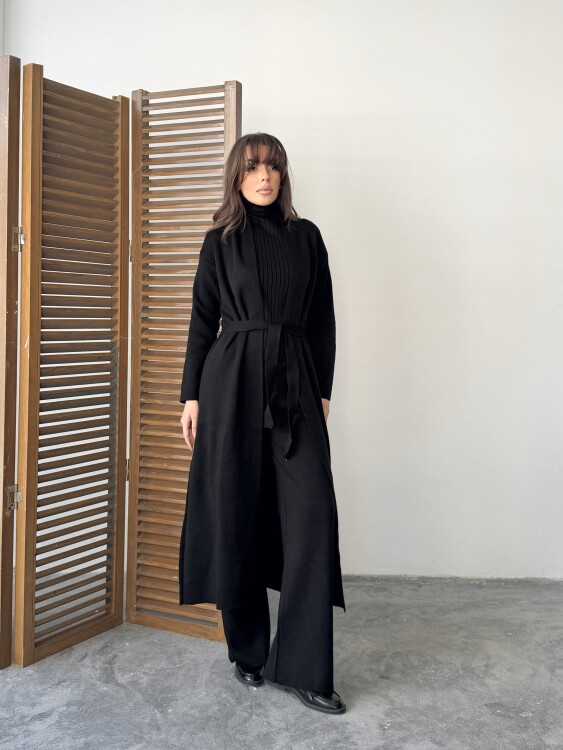 Bert Üçlü Triko Takım - Siyah - 2