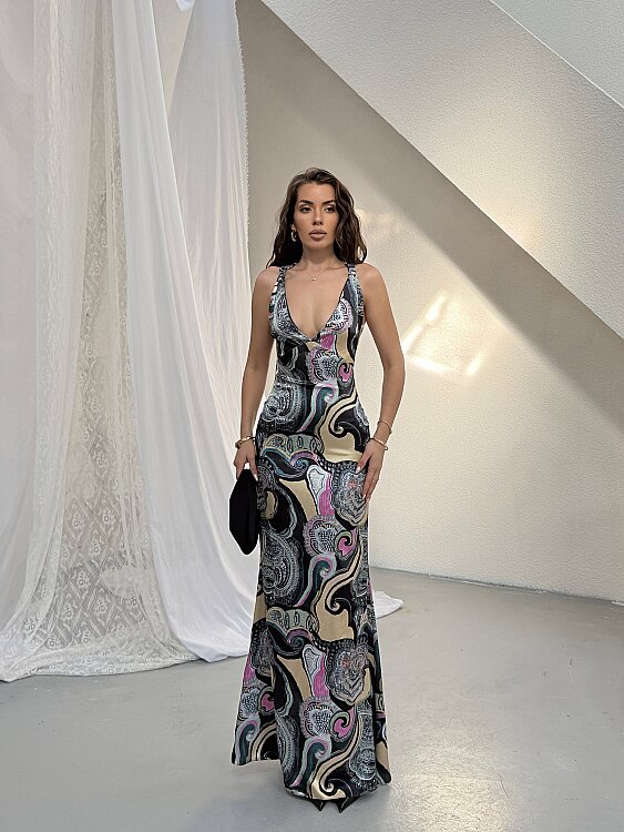 BİANA Maxi Elbise - Sarı - Sevenday