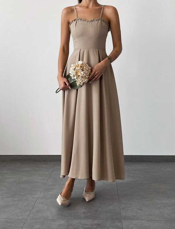 Blanca Elbise- Vizon - 1