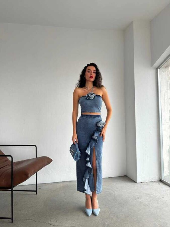 Bolex Denim Takım- Mavi - 1