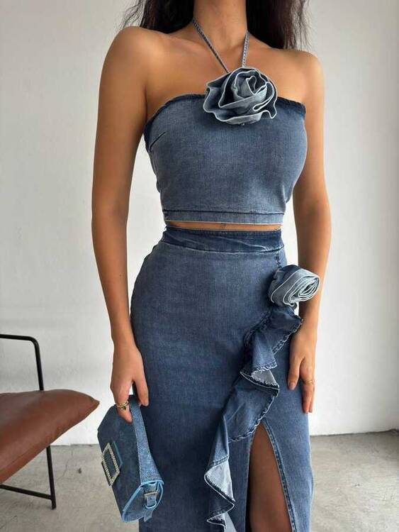 Bolex Denim Takım- Mavi - 3