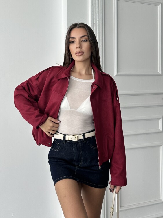 Bomber Ceket - bordo - 2