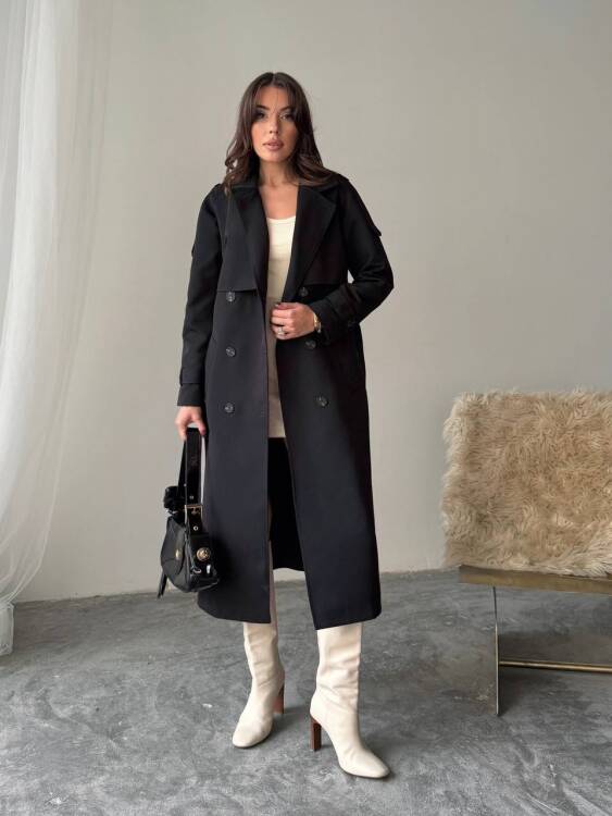 Brendon Trençkot - Siyah - 1