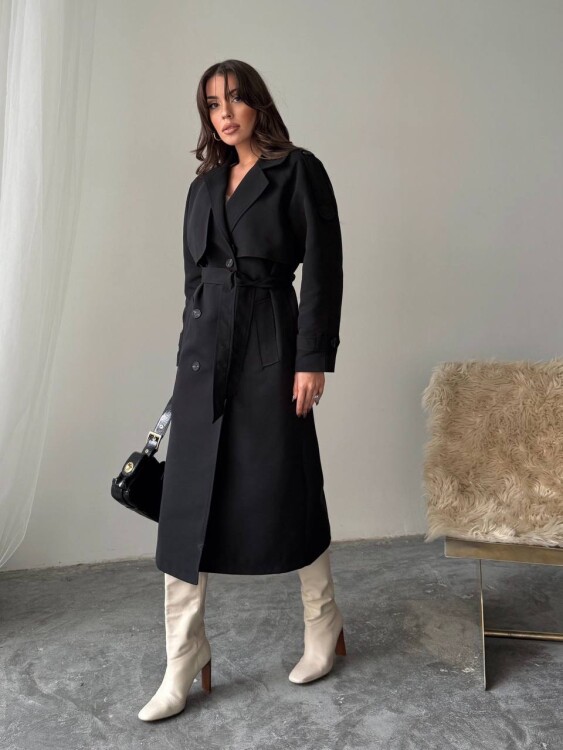 Brendon Trençkot - Siyah - 4