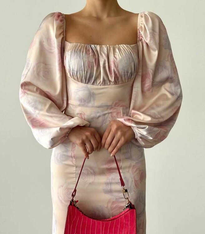 Brierose Elbise- Pembe - 3