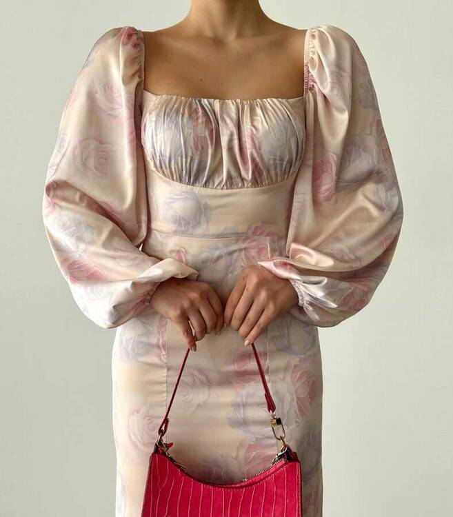 Brierose Elbise- Pembe - 3