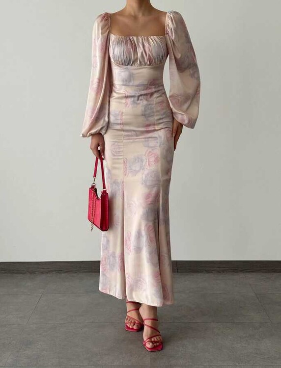 Brierose Elbise- Pembe - 1