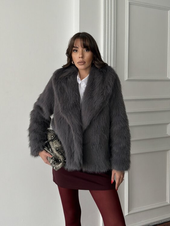 Bud Peluş Mont - Antrasit - Sevenday