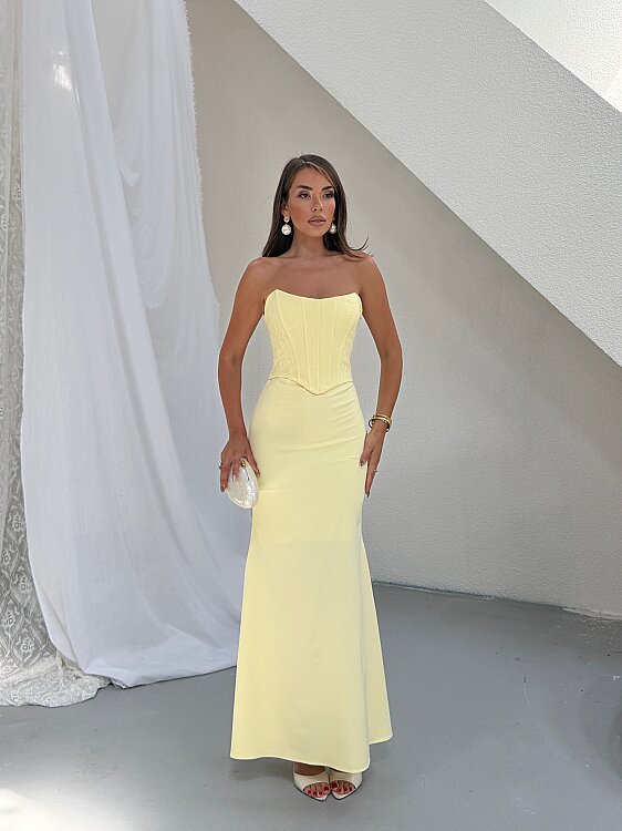 CAMELLİ Maxi Elbise - Sarı - 4