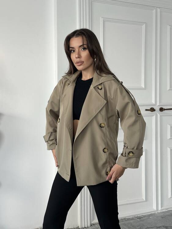 Cassa Kürk Detaylı Trenç - Bej - 2