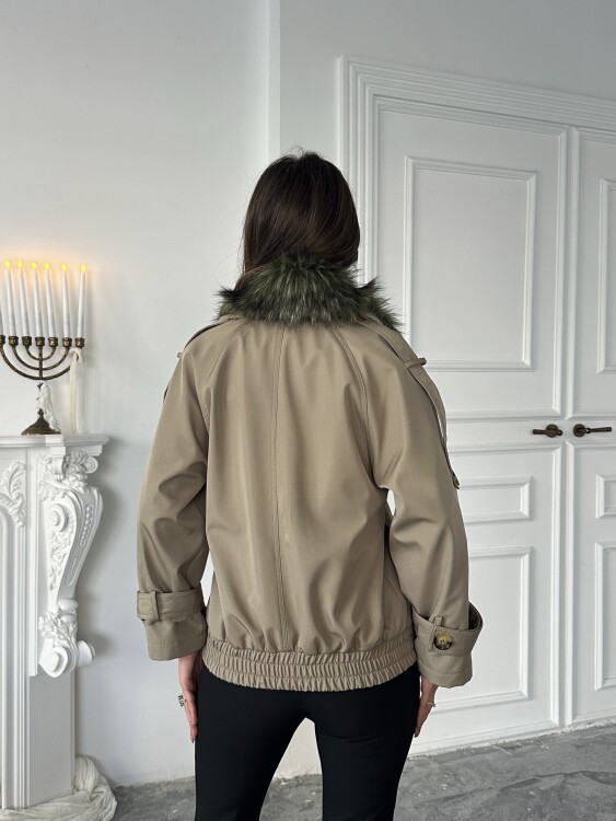 Cassa Kürk Detaylı Trenç - Bej - 7