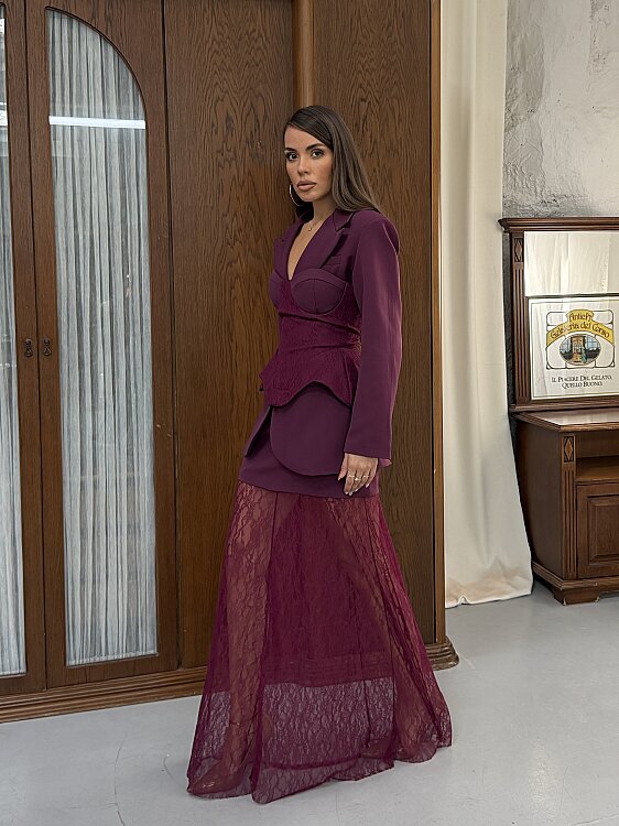 Celestine 3 Lü Takım - bordo - 2