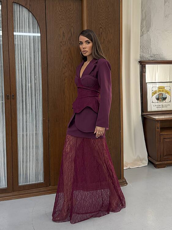 Celestine 3 Lü Takım - bordo - 2