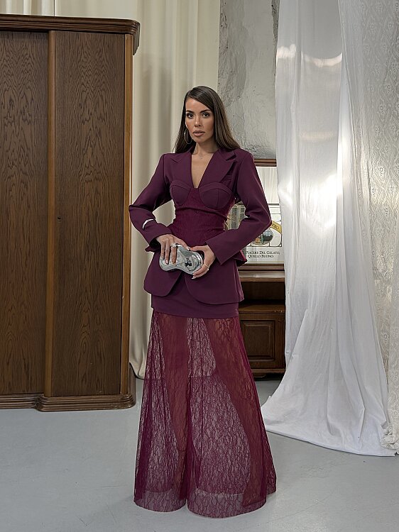 Celestine 3 Lü Takım - bordo - 3