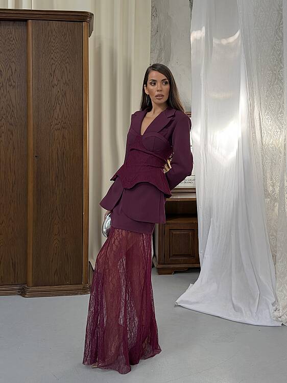 Celestine 3 Lü Takım - bordo - 4