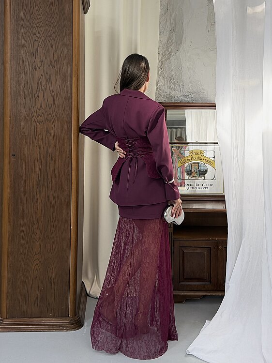 Celestine 3 Lü Takım - bordo - 6
