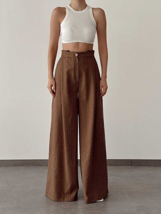 Claral Pantolon- Kahve - 1