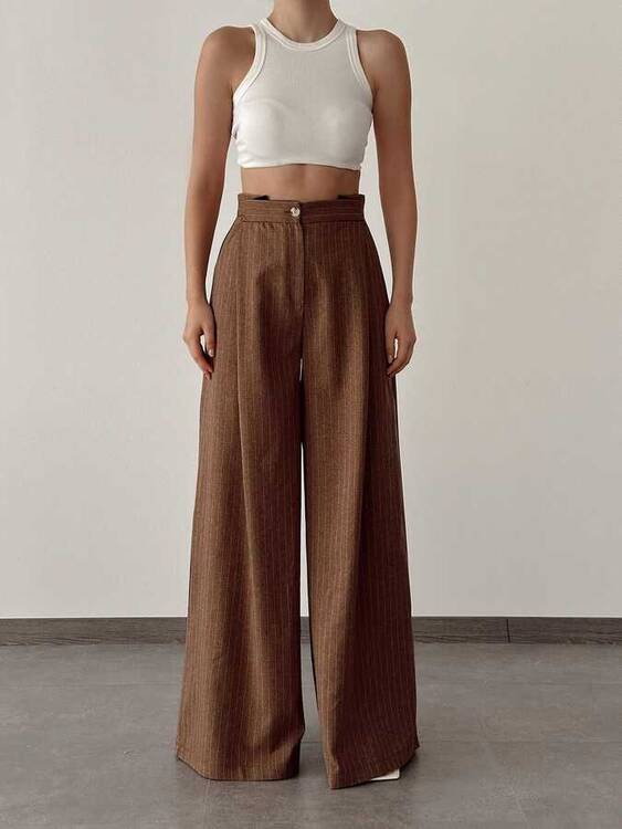 Claral Pantolon- Kahve - 1
