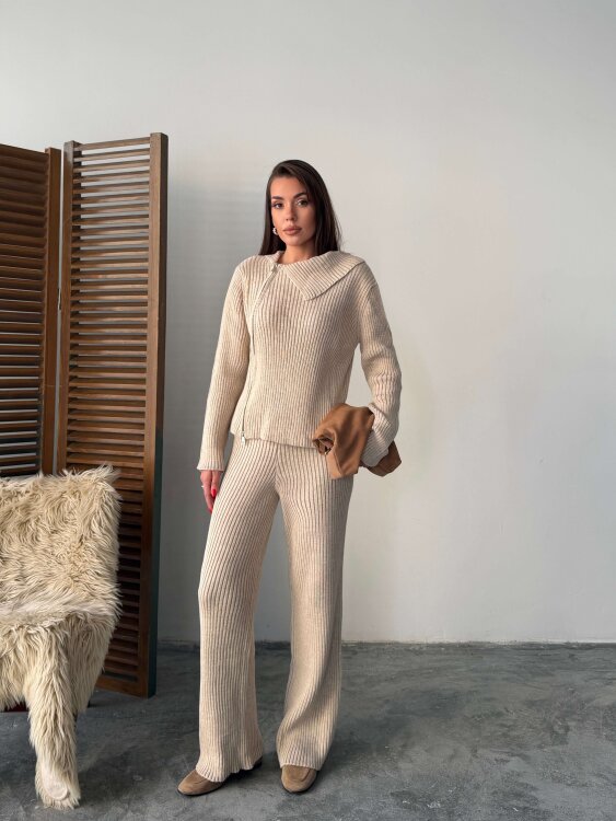 Davin Triko Takım - Krem - Sevenday