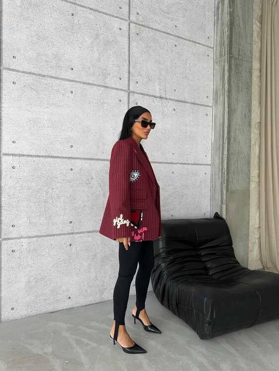 Deshin Ceket- Bordo - 2