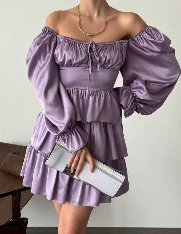 Diana Elbise- Lila - 1