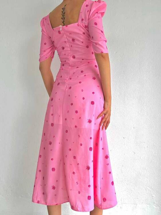 Dortix Elbise- Pembe - 2