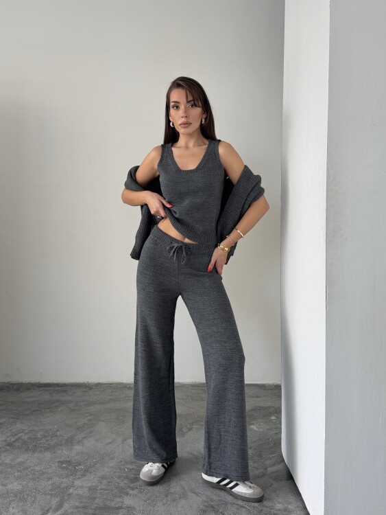 Drew Üçlü Triko Takım - Antrasit - 2