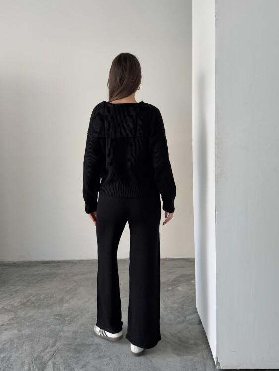 Drew Üçlü Triko Takım - Siyah - 3