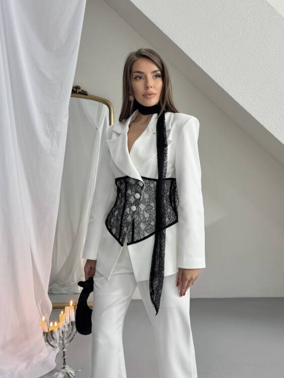 Eden Dantel Detay Takım - Acı Kahve - 2