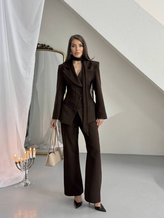 Eden Dantel Detay Takım - Beyaz - 1