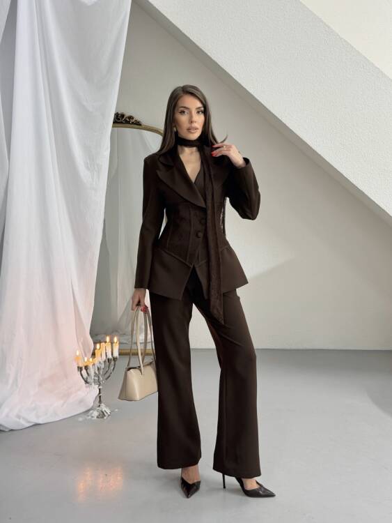 Eden Dantel Detay Takım - Beyaz - 2