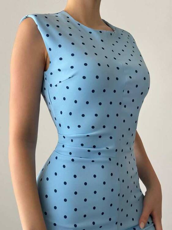 Eleonore Elbise- Mavi - 2