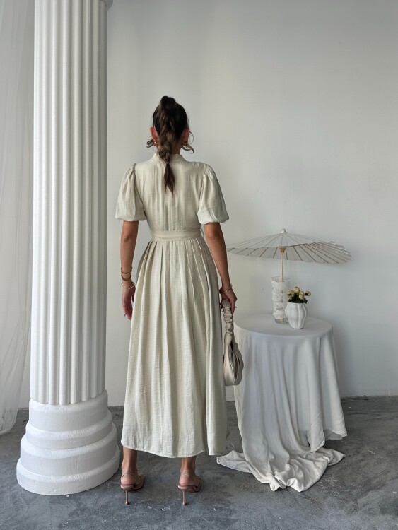 Emma Midi Elbise - Haki - 2