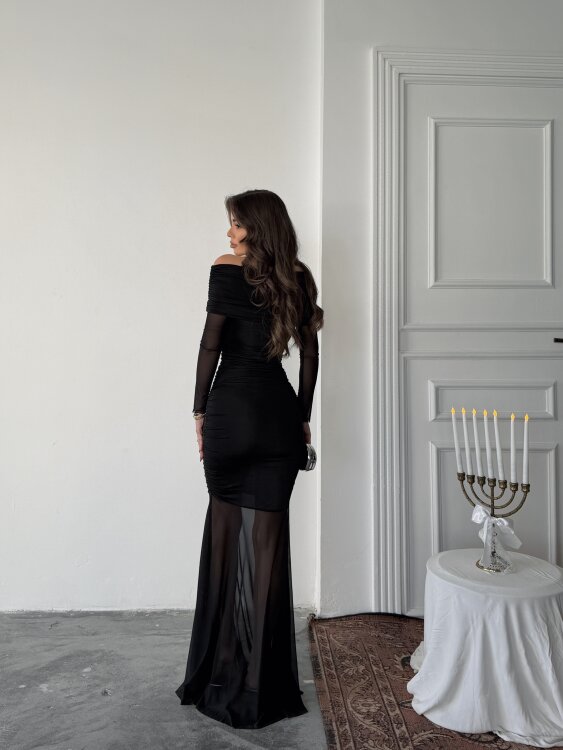 Freya Maxi Elbise - Siyah - 6