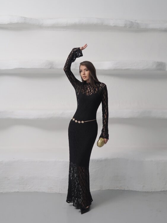 Galvin Maxi Elbise - Acı Kahve - Sevenday