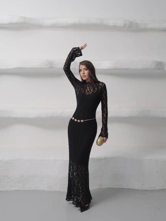 Galvin Maxi Elbise - Acı Kahve - 1