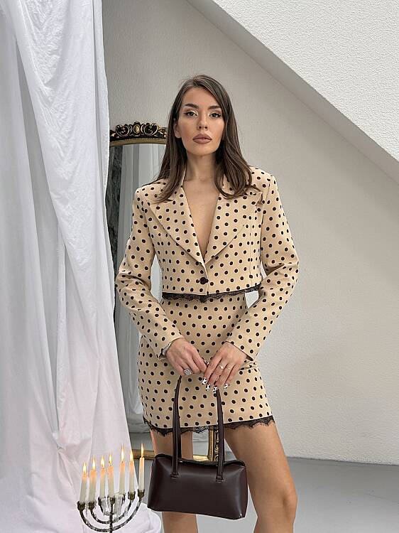 Gemma Puanlı Takım - Kahverengi - 3