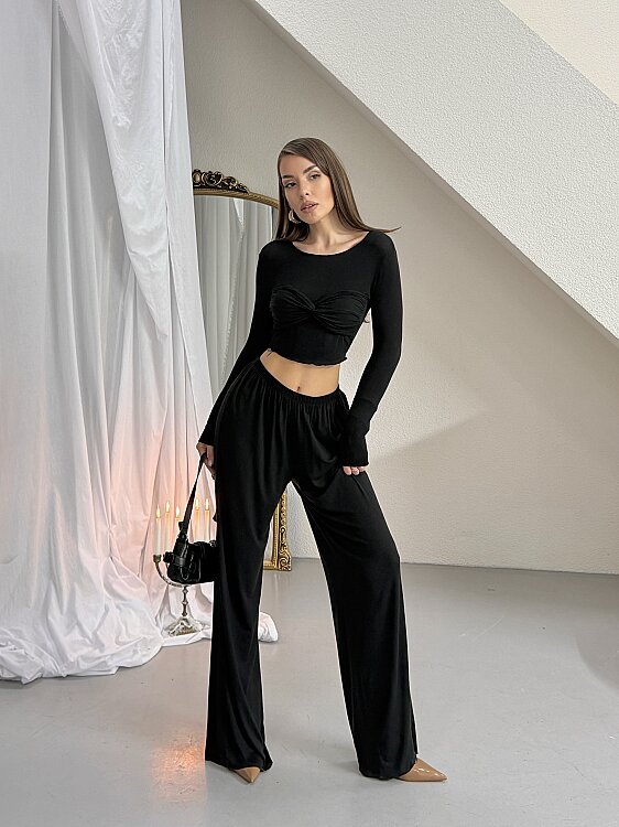 Geral Kaşmir Takım - Siyah - 4