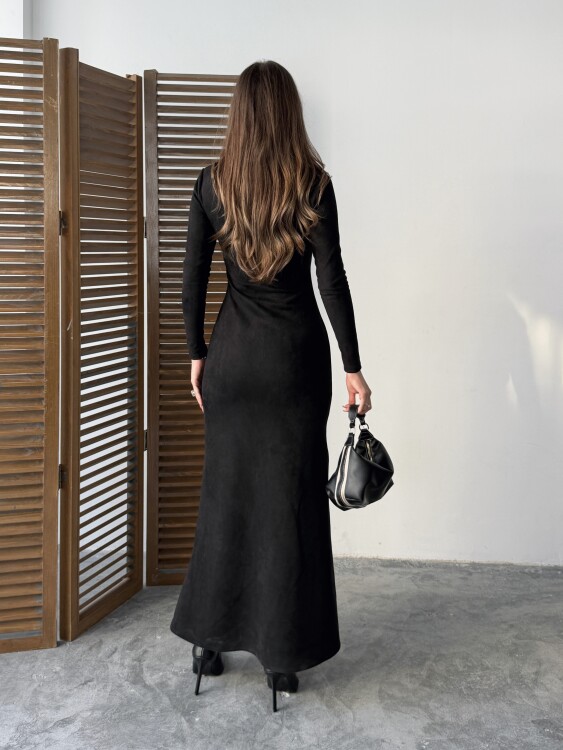 Hannah Maxi Elbise - Siyah - 3