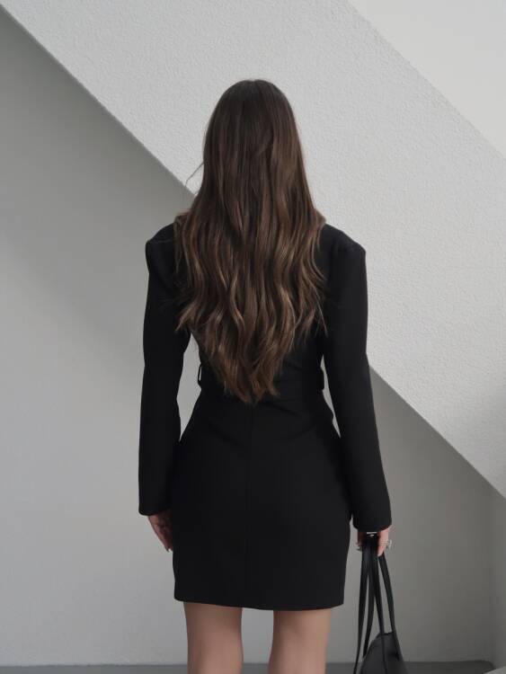 Harley Mini Elbise - Siyah - 4