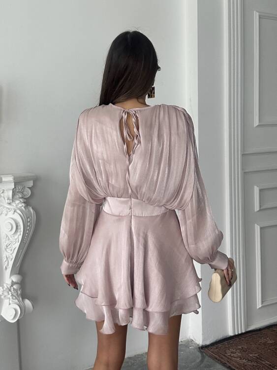 Herper Elbise - Pudra - 3