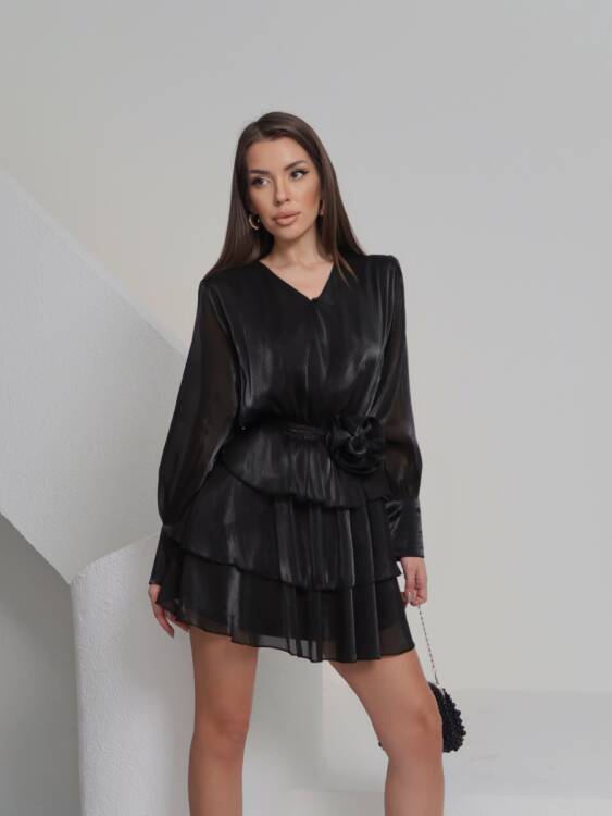 HUNTER Mini Elbise 3206 - Siyah - 4