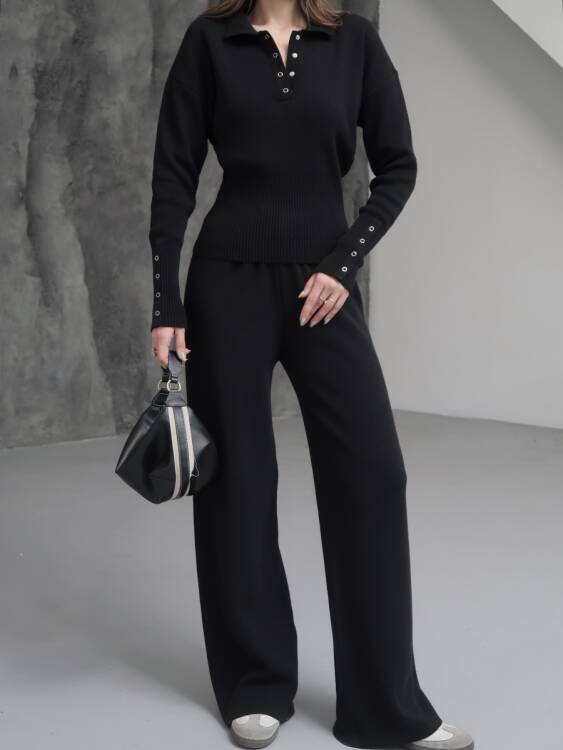 Jasper Triko Takım - Siyah - 4