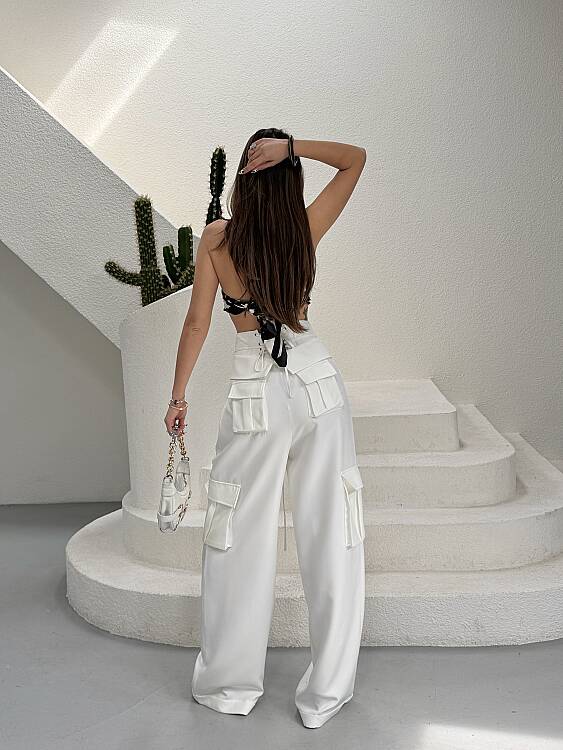 Kleo Pantolon - Beyaz - 4