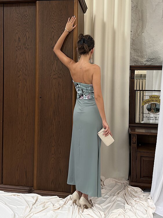 LANCH Maxi Elbise - Mint - 3