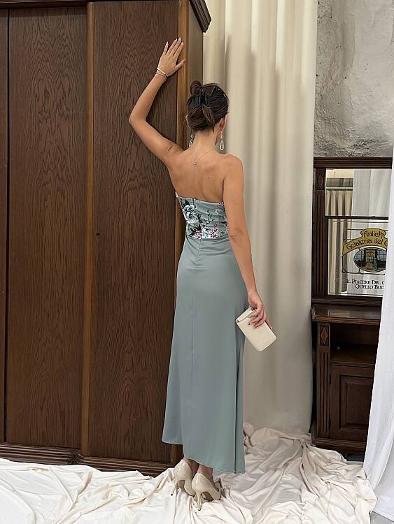 LANCH Maxi Elbise - Mint - 3