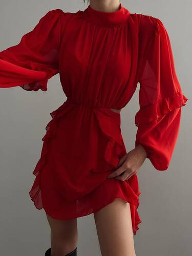 Letti Elbise- Kırmızı