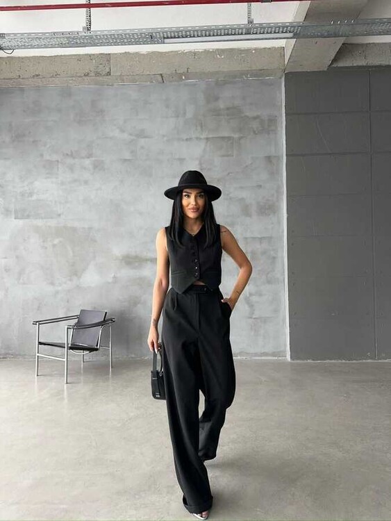 Lina Takım- Siyah - 1