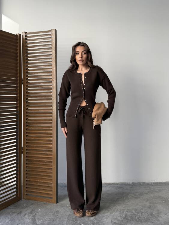 Louvain Triko Takım - Acı Kahve - 2